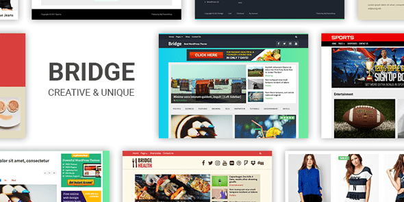 Bridge, Plantilla de WordPress premium