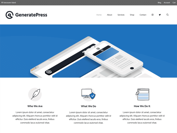 Generatepress, Plantilla de WordPress gratis